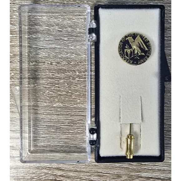 VTG Association of the United States Army Tie Tack Hat Lapel Stick Pin - Picture 3 of 5